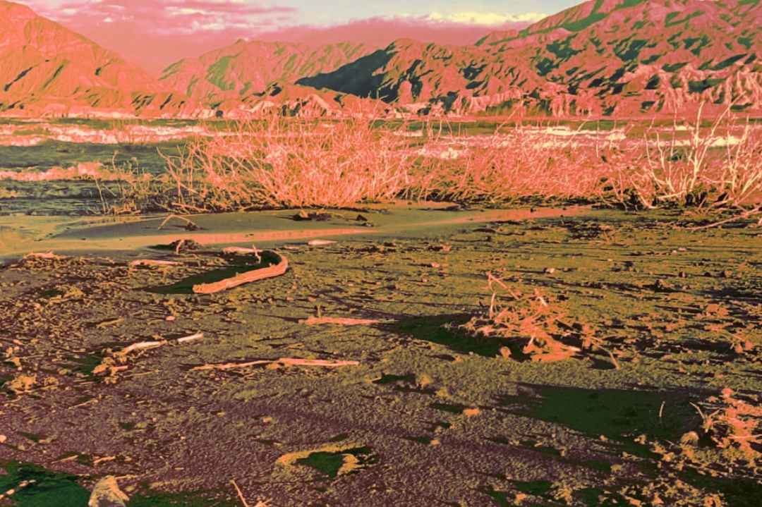 Río Jáchal y zona de la mina Veladero
